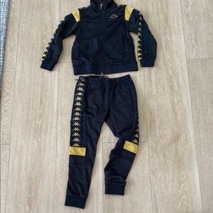 Kappa Black and Gold Matching Set for Active Wear
